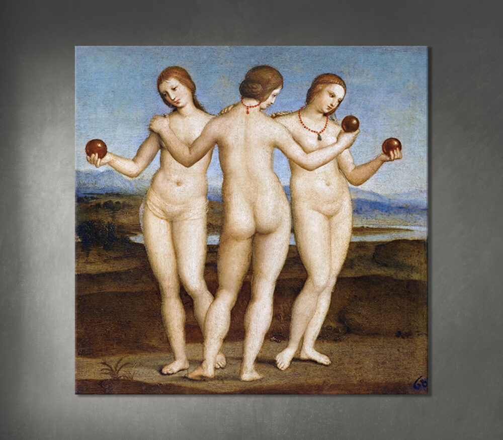 Trys malonės" (1503–1508) Rafaelis ( Italija 1483–1520 m.)