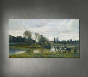 Ville D'avray; L’abreuvoir Des Chevaux (apie 1860–1865 m.) Jeanas-Baptiste-Camille Corot ( Prancūzas, 1796–1875)